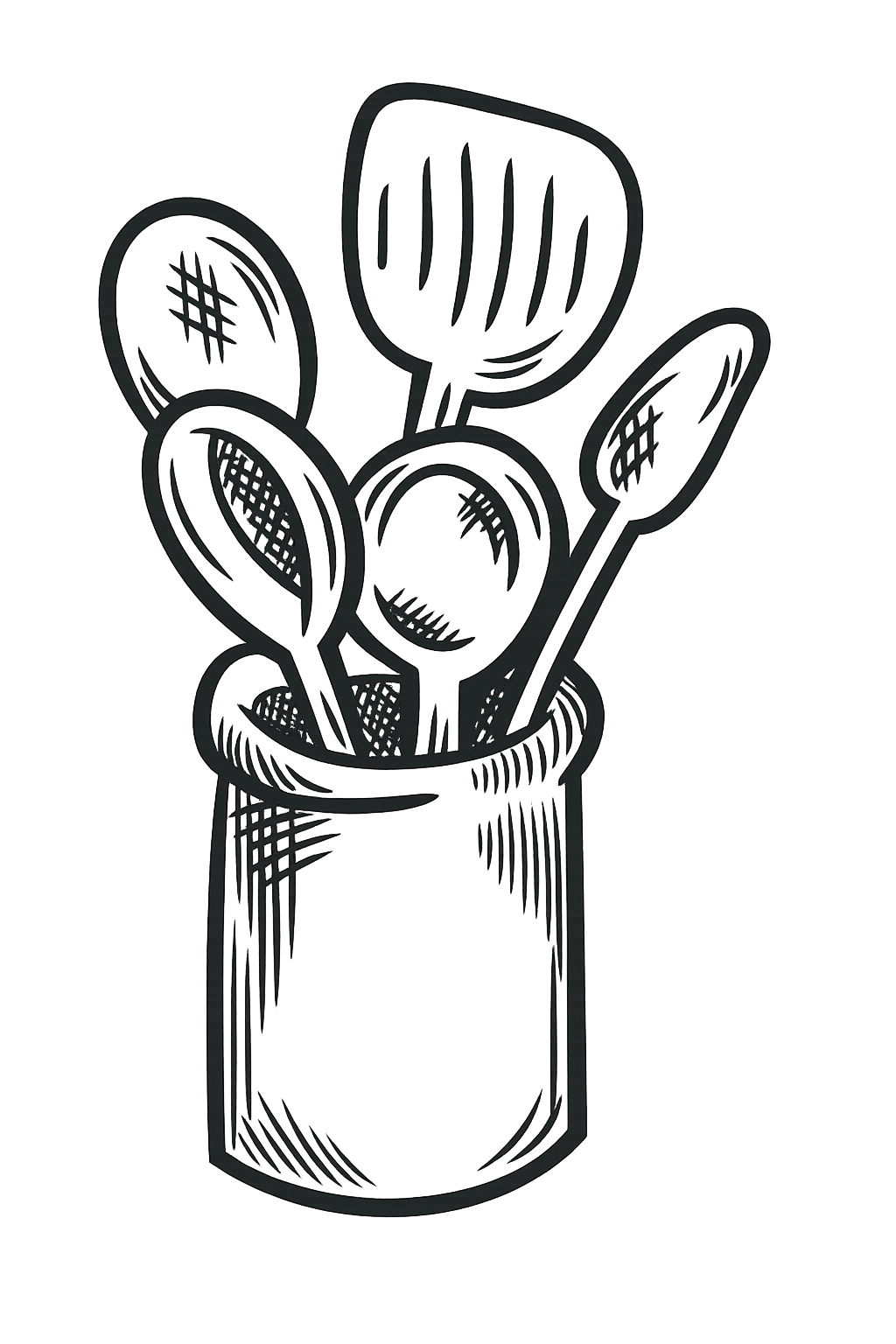 Ilustración utensilios